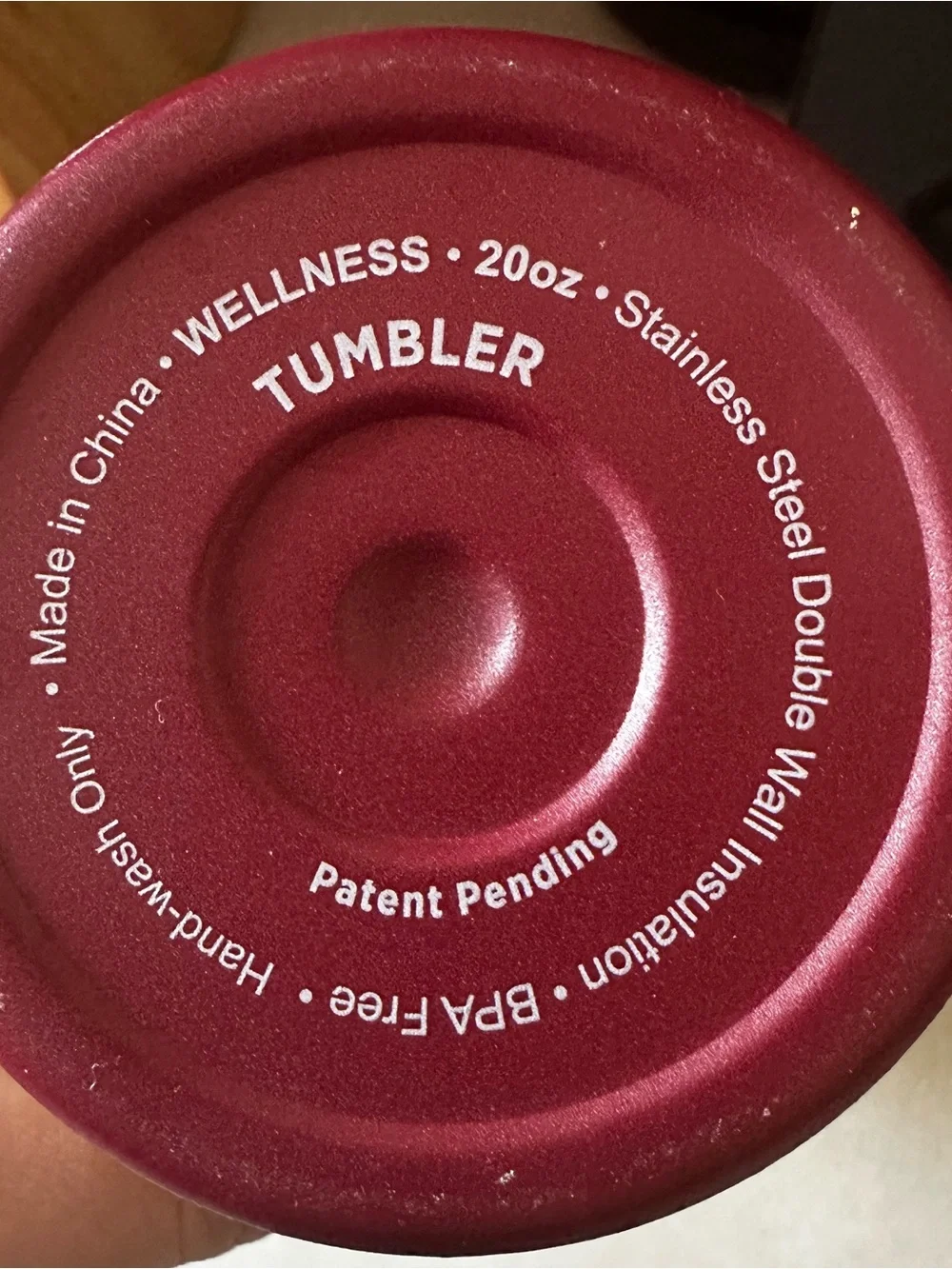 Floral Red tumbler - Unbranded 20oz